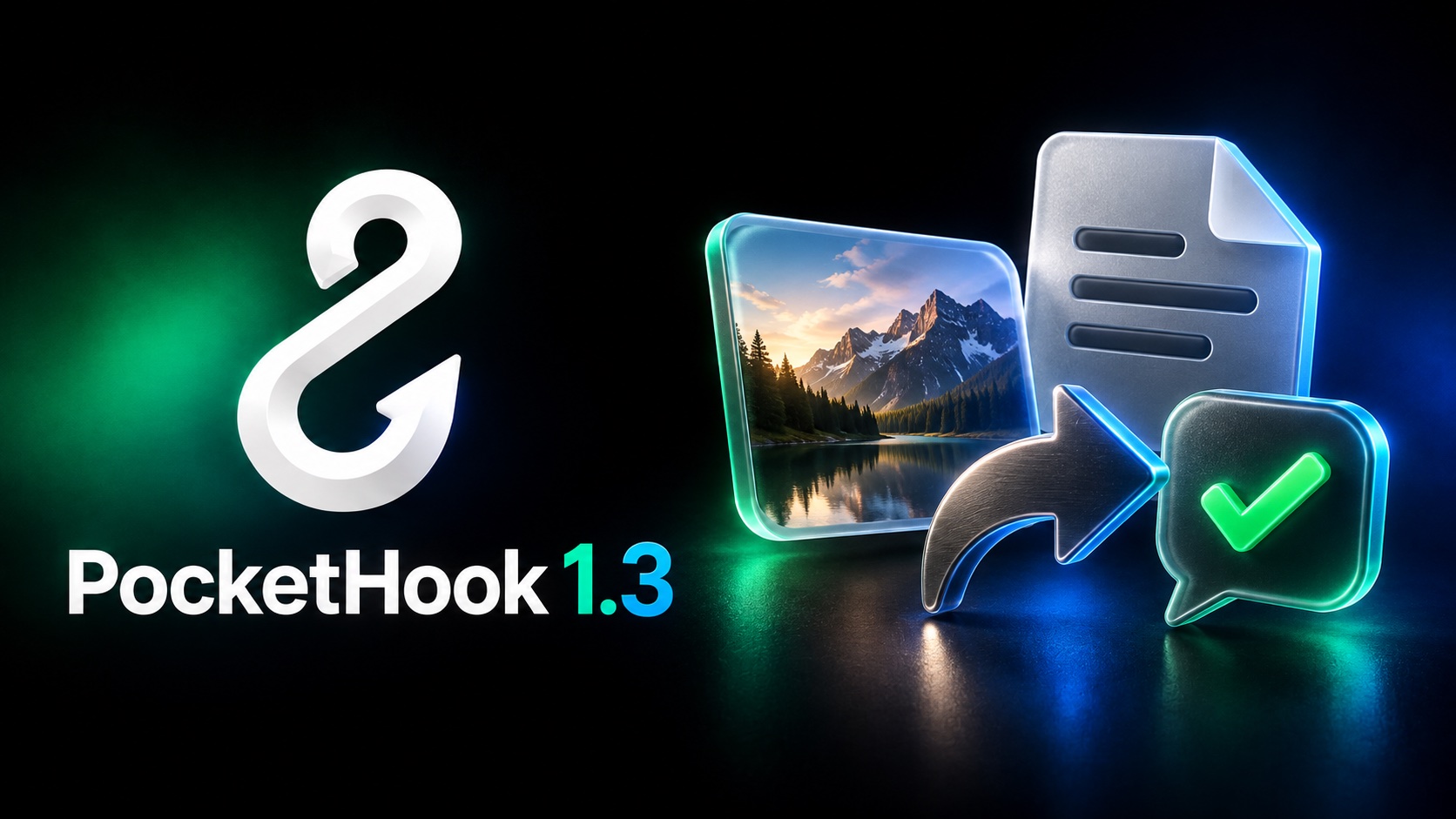 PocketHook 1.3: fotos, documentos y resultados guardados
